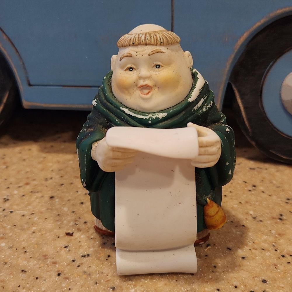 Sidney The Singer Dept 56 Monks at Christmas Porcelain Figurine